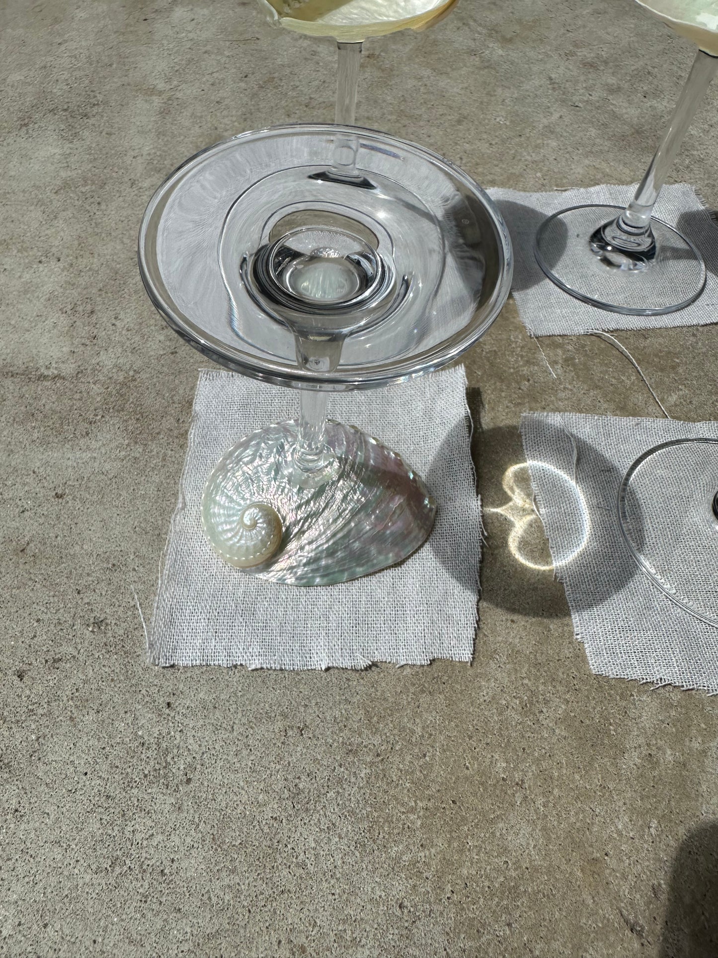 PRE-ORDER Abalone Martini Glass - Set of 4